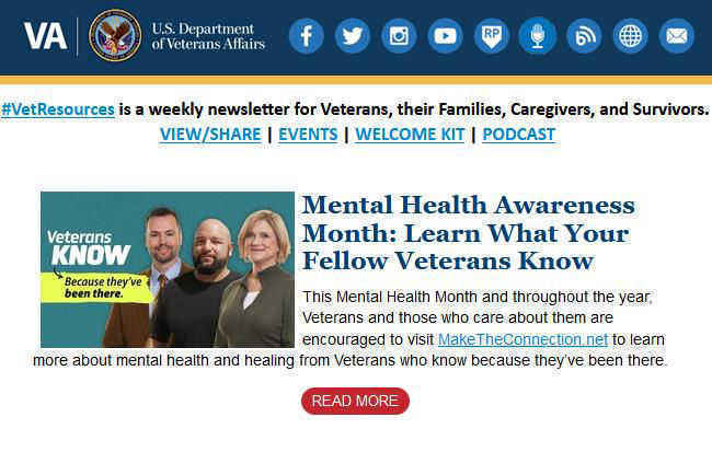 Mental Health Awareness Month | Summer Travel Discounts | Free Shipping with Veterans Canteen Service
